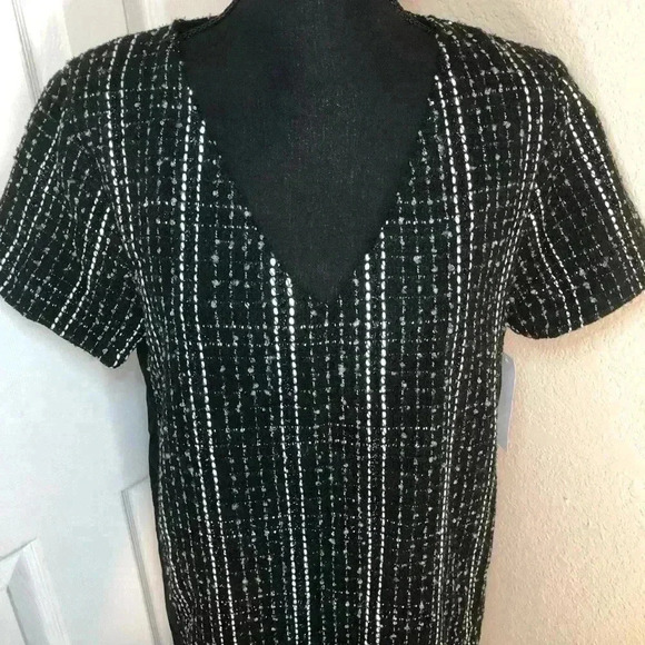 Venus black and white Tweed Mini dress size 8 - Picture 8 of 16